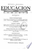 Revista nacional de educación. Febrero 1942 