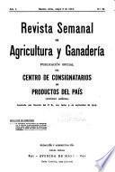 Revista semanal de agricultura y ganaderia