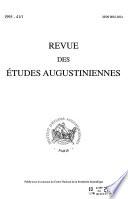 Revue des études augustiniennes