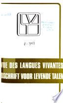 Revue des langues vivantes