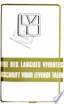 Revue des langues vivantes
