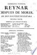 Reynar despues de Morir. (Ines de Castro).