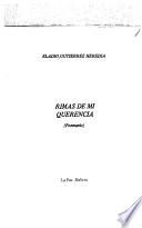 Rimas de mi querencia