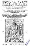 “... Parte De La ” Historia General del Mundo, de ... años del tiempo del señor Rey don Felipe II. el Prudente