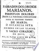 Sabbados dolorosos Marianos