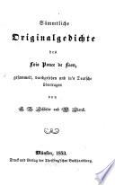 Sämmtliche Originalgedichte des Luis Ponce de Leon