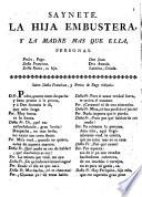 Saynete: La Hija embustera, y la Madre mas que ella