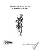 Segundas Jornadas Nacionales de Investigación Teatral