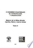 Segundo Congreso Ecuatoriano de Antropología y Arqueología