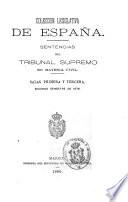 Sentencias del Tribunal Supremo en materia criminal