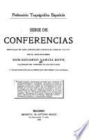 Serie de conferencias explicadas en dicha corporación durante el curso de 1908-1909