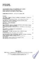 Sociologie et sociétés