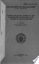 Spanish and English Editions of the Stanford-Binet in Relation to the Abilities of Mexican Children