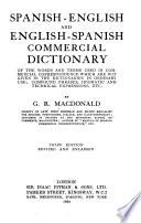Spanish-English and English-Spanish, Commercial Dictionary