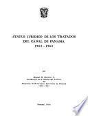 Status jurídico de los tratados del Canal de Panamá, 1903-1963