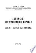 Sufragio, representación popular y sistema electoral estadounidense
