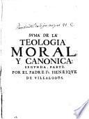 Suma de la Teologia Moral y Canonica