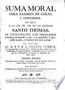 Suma moral para examende curas, y confessores