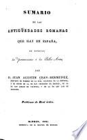 Sumario de las antigüedades romanas que hay en España