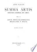 Summa artis, historia general del arte: Arte Precolombiano, Mexicano y Maya