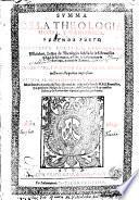 Summa de la theologia moral y canonica