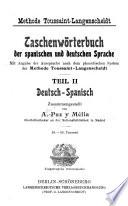 Taschenwörterbuch der spanischen und deutschen sprache