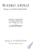 Teatro Apolo : historial, anecdotario y estampas madrileñas de su tiempo (1873-1929)