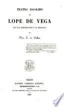 Teatro escogido de Lope de Vega