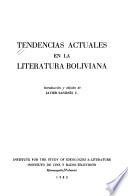 Tendencias actuales en la literatura boliviana