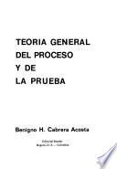 Teoría general del proceso y de la prueba
