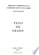 Tesis de grado