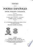 Tesoro de los poemas españoles epicos, sagrados y burlescos, ... precedido de una introducción en que se da una noticia de todos los poemas españoles por Eugenio de Ochoa
