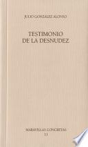 Testimonio de la desnudez