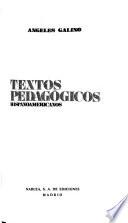 Textos pedagógicos hispanoamericanos
