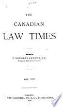 Libro The Canadian Law Times
