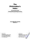 The Philosopher's Index