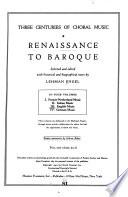 Three Centuries of Choral Music: English music (1)