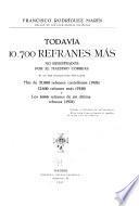 Todavía 10.700 refranes más