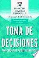 Toma de decisiones