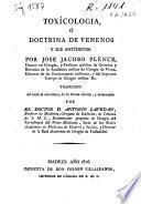 Toxicología o Doctrina de venenos y sus antídotos
