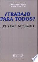 ¿Trabajo para todos?
