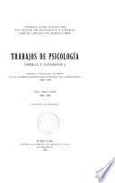 Trabajos de psicologia normal y patológica ...