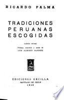 Tradiciones peruanas escogidas