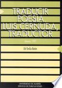 Traducir Poesía. Luis Cernuda, Traductor