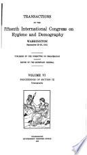 Transactions of the Fifteenth International Congress on Hygiene and Demography
