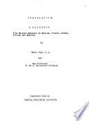 Translation: a Handbook