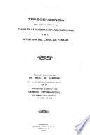 Trascendencia que tuvo la cuestión de China en la guerra hispano-americana y en la apertura del canal de Panama