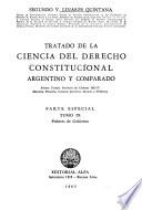 Tratado de la ciencia del derecho constitucional argentino y comparado