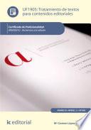 Tratamiento de textos para contenidos editoriales. ARGN0210