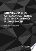 UF0330 Interpretación de las actividades orales y escritas de asistencia a la dirección en lengua inglesa